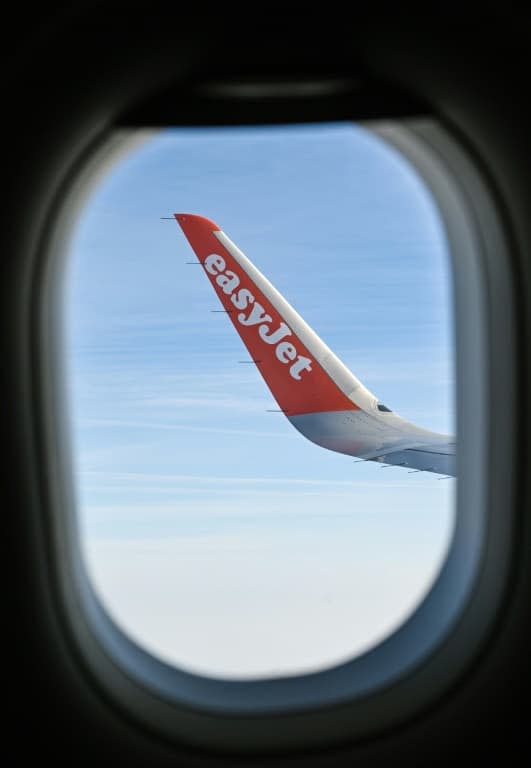 A bord d'un avion Easyjet survolant le nord de la France, le 13 octobre 2019 - DENIS CHARLET © 2019 AFP