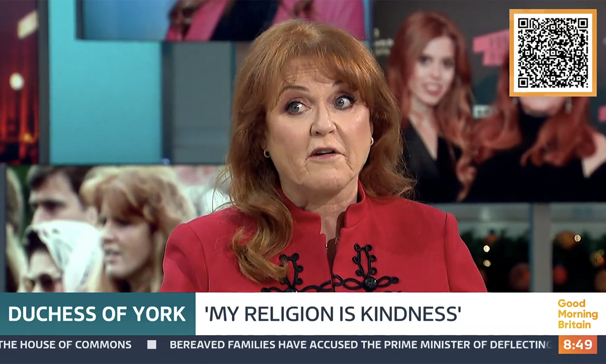 Sarah Ferguson revealed how her life has changed (ITV screengrab)