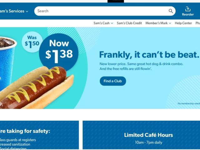 Sam's Clubs hot dogs now priced below Costco's