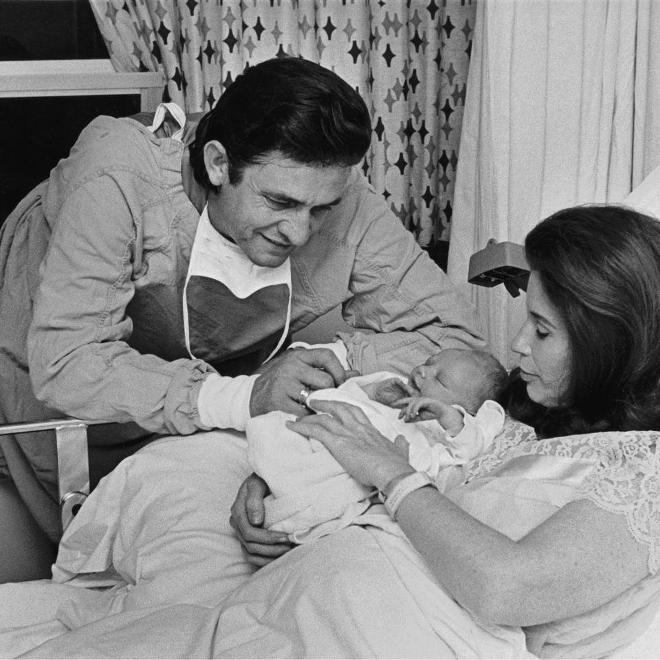 Johnny Cash, John Carter Cash and June Carter Cash