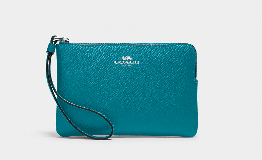 Corner Zip Wristlet. Image via Coach Outlet.