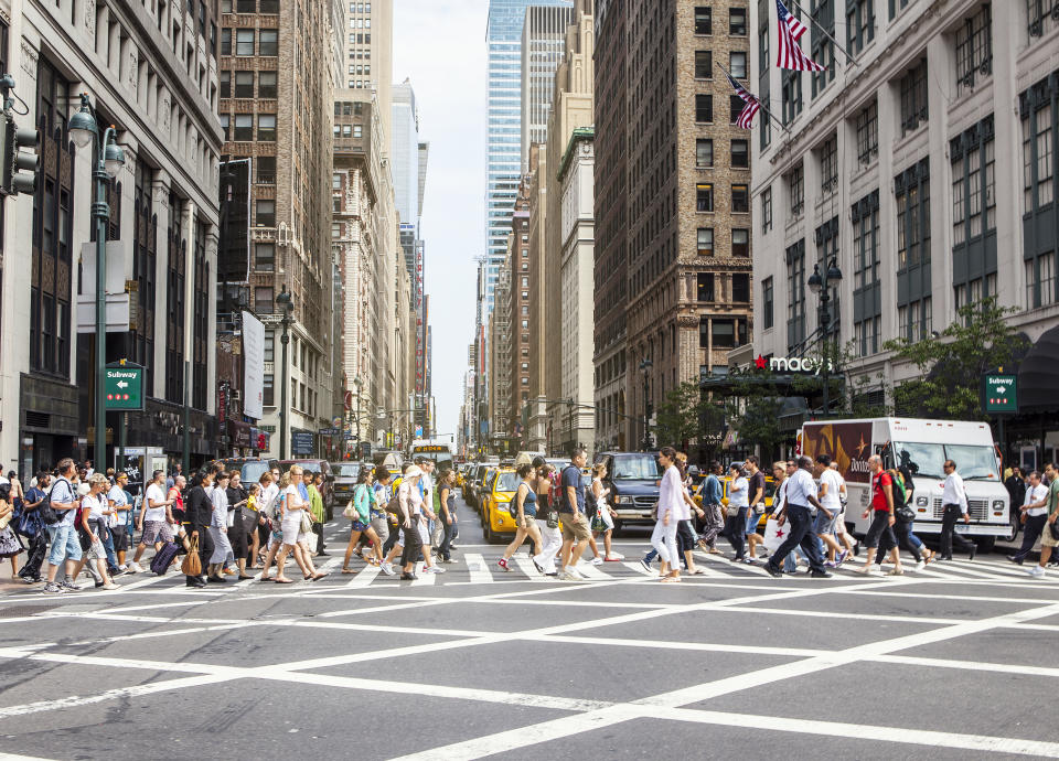 Paso de cebra en Nueva York.