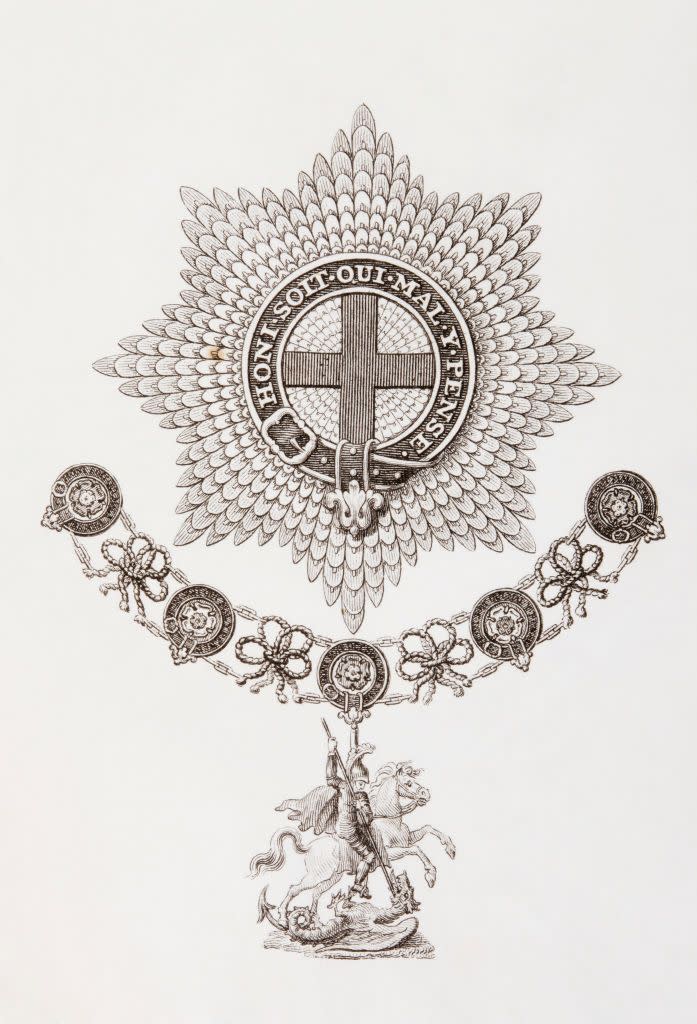 star, collar and badge of the order of the garter