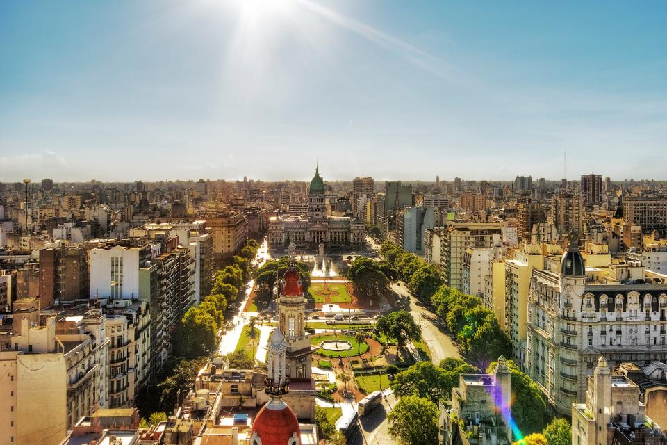 Aerial view of Buenos Aires, Argentina