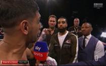 Amir Khan defeats Phil Lo Greco by TKO inside 40 seconds on return to the ring