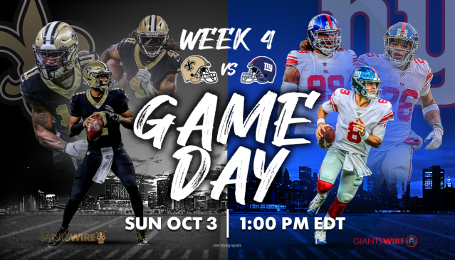 Saints vs. Giants: How to watch, listen, stream and wager on the Week 4 game