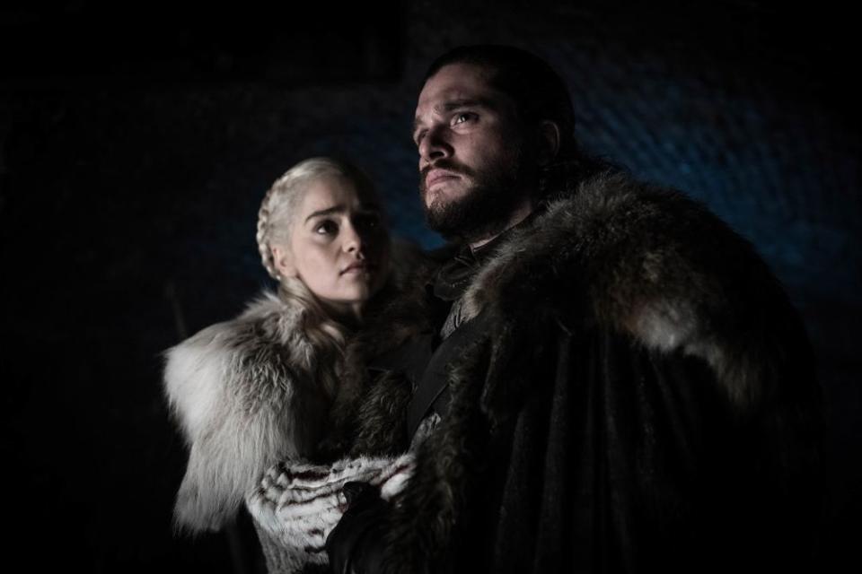 Emilia Clarke and Kit Harington in Game of Thrones | Helen Sloan/HBO