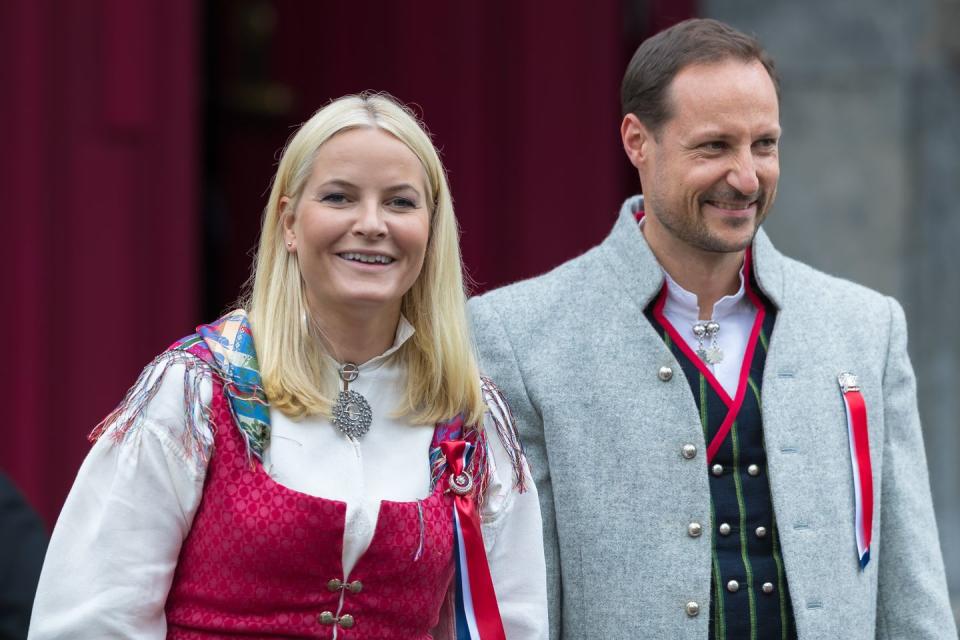 <p>The Crown Princess has long championed HIV-AIDS-related causes since assuming her royal duties in 2001, when she married Crown Prince Haakon, the first-in-line to the royal throne of Norway. At the time of their marriage, Mette-Marit was described by <em><a href="http://www.nytimes.com/2001/08/26/world/uncommon-royal-couple-exchange-vows-in-norway.html" rel="nofollow noopener" target="_blank" data-ylk="slk:The New York Times;elm:context_link;itc:0;sec:content-canvas" class="link ">The New York Times</a></em> as “no ordinary commoner,” given her background as a former waitress with a history of heavy partying. Mette-Marit also raised eyebrows when she entered the marriage with a 4-year-old son named Marius from a previous relationship. (See next entry.)</p>