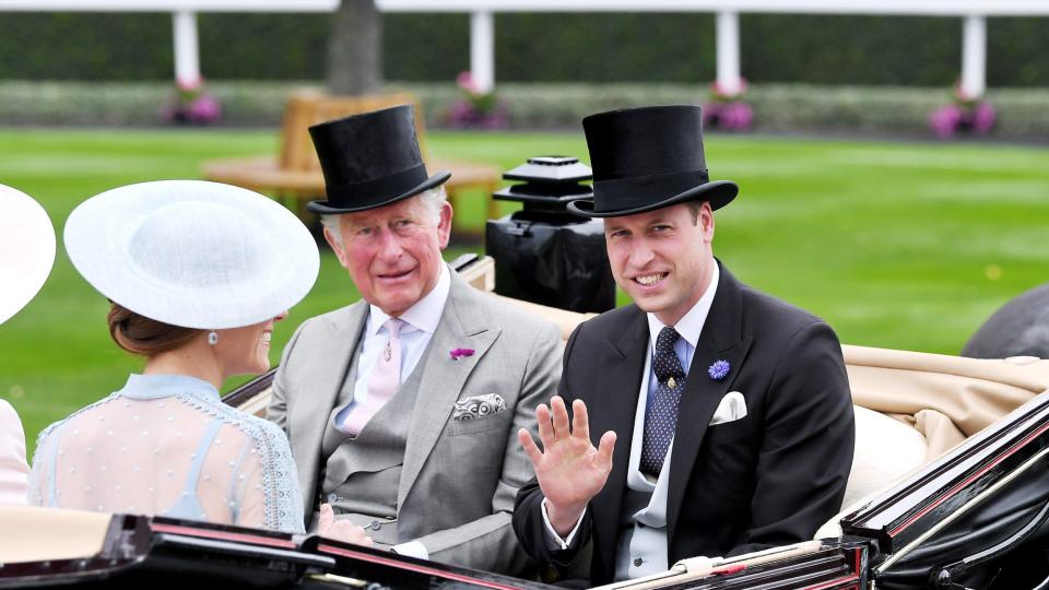Prince Charles and Prince William Royal Ascot