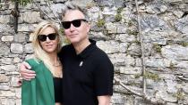 <p>Meanwhile, Barker's Blink-182 bandmate Mark Hoppus and wife Skye Everly take in the sights of Portofino. </p>