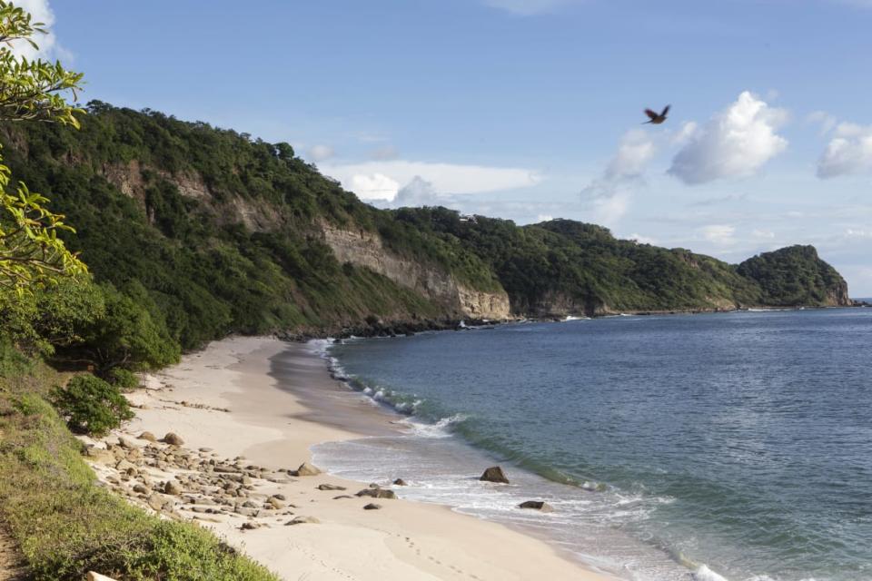 <div class="inline-image__caption"><p>One of Rancho Santana’s five private beaches.</p></div> <div class="inline-image__credit">Sarah Rogers/The Daily Beast</div>