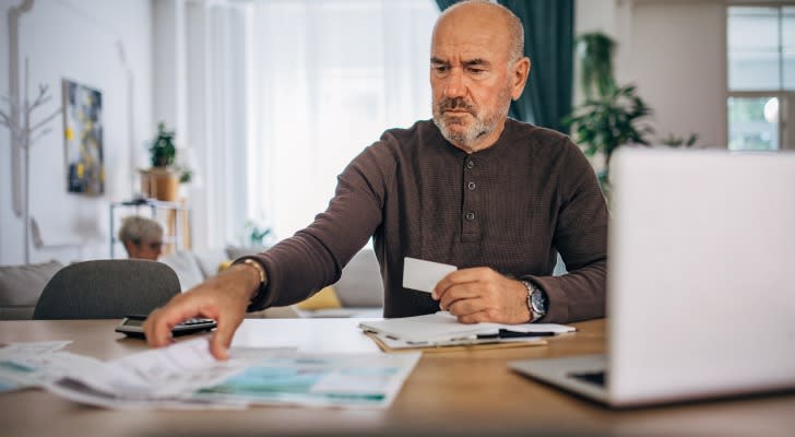 A senior trying to calculate his AGI for taxes.