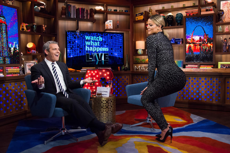 Andy Cohen and Khloe Kardashian -- (Photo by: Charles Sykes/Bravo/NBCU Photo Bank via Getty Images)