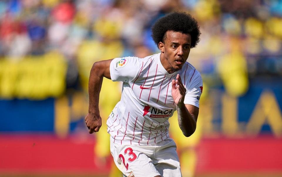 Jules Kounde in action for Sevilla in La Liga this season - GETTY IMAGES