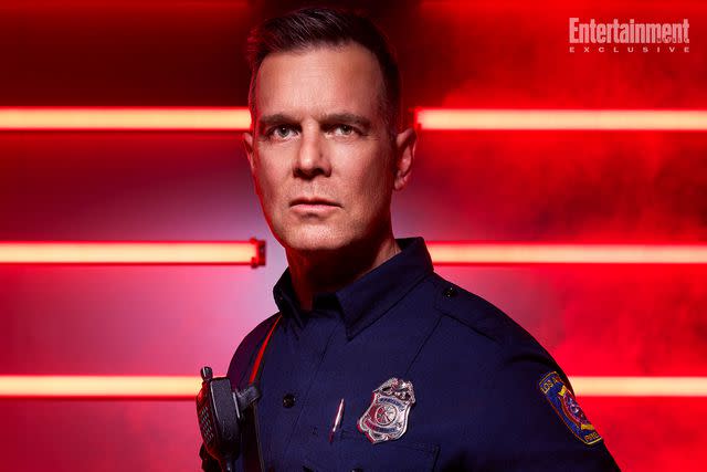 <p>Disney/Justin Stephens</p> Peter Krause as '9-1-1' fire captain Bobby Nash