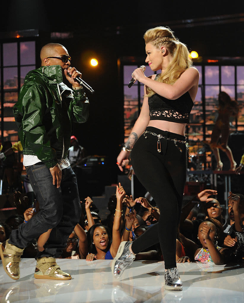 T.I. and Iggy Azalea onstage