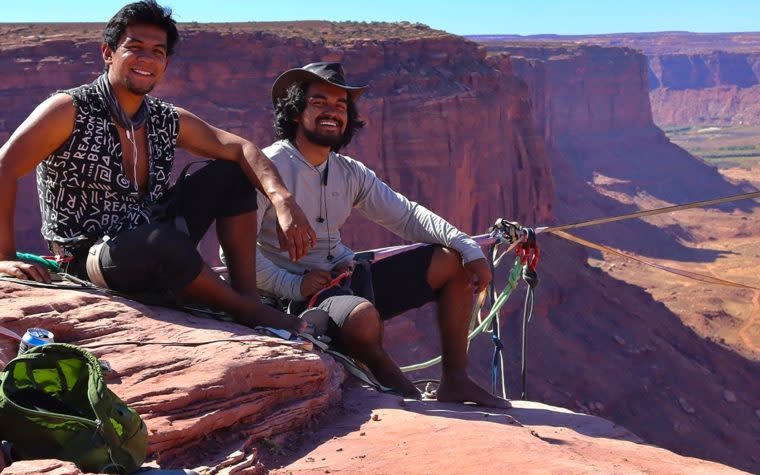 Daniel and Moises Monterrubio had been planning on setting the record for the longest highline at Yosemite National Park for over a year - Daniel Monterrubio 