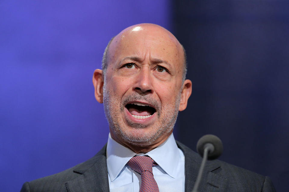 <p>Goldman Sachs CEO Lloyd Blankfein was the only head of a major U.S. bank to speak out against the “Muslim ban.”<br>“This is not a policy we support,” Blankfein said in a note sent to staff.<br>“Being diverse is not optional; it is what we must be.” <br>(Photo by Jemal Countess/Getty Images) </p>