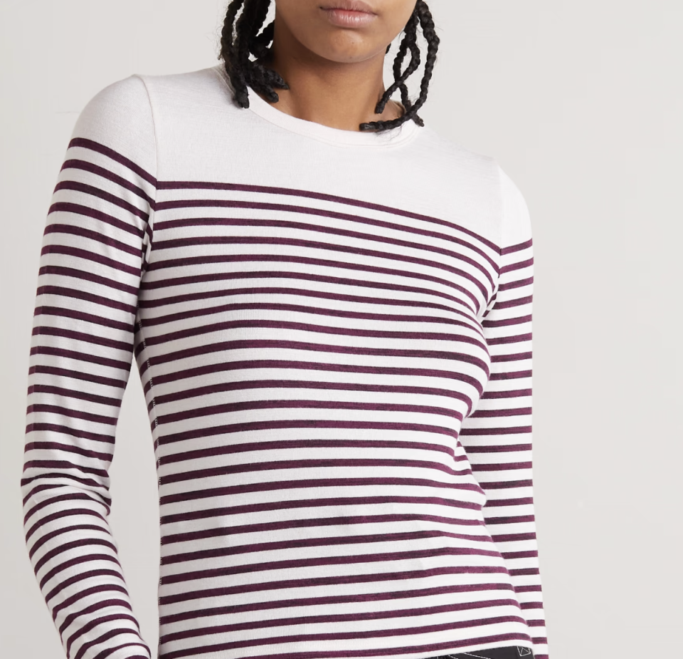 rag & bone Breton striped knitted sweater. (PHOTO: Net-A-Porter)