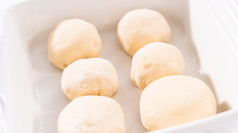Uneven dough balls