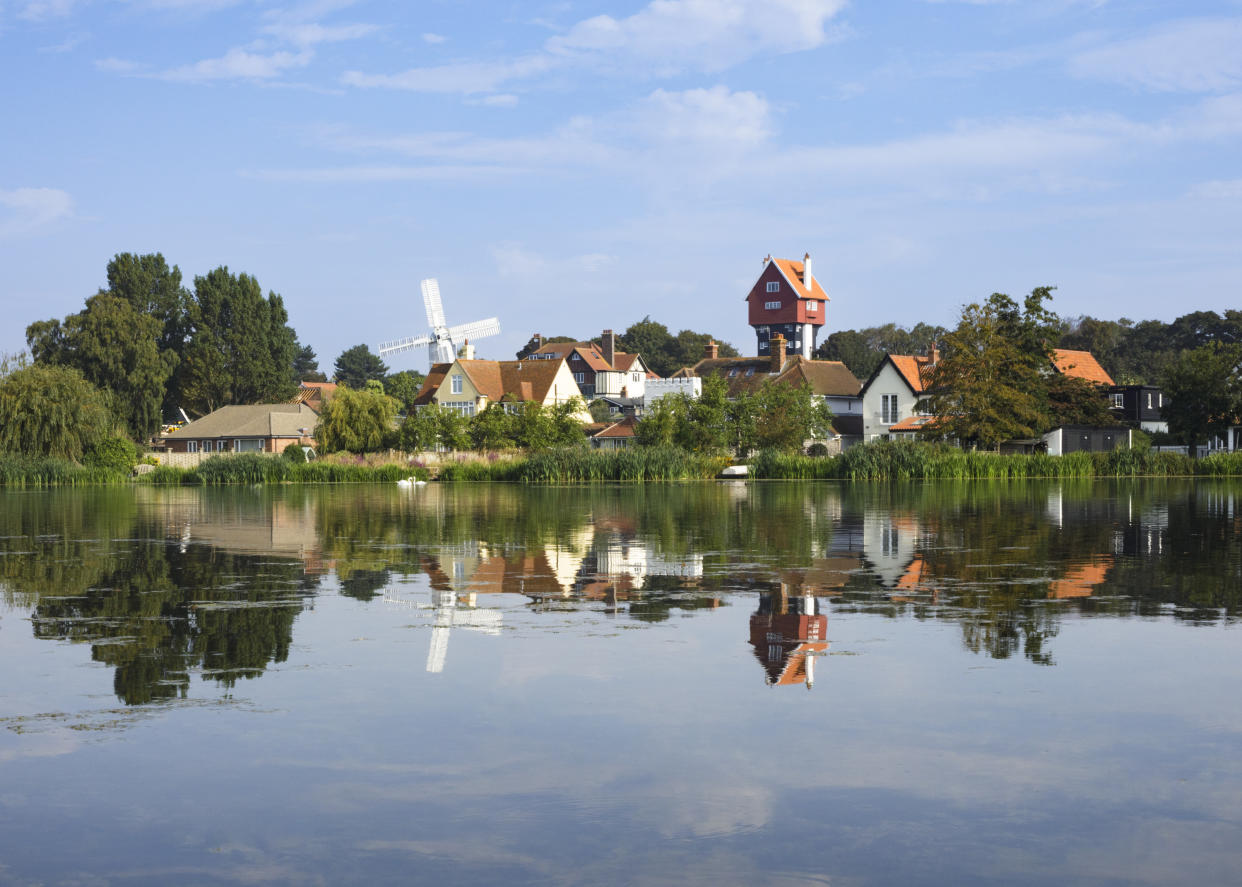 The House In The Clouds looks over Thorpeness Meare, which has been registered at Grade II. (Historic England Archive/ PA)