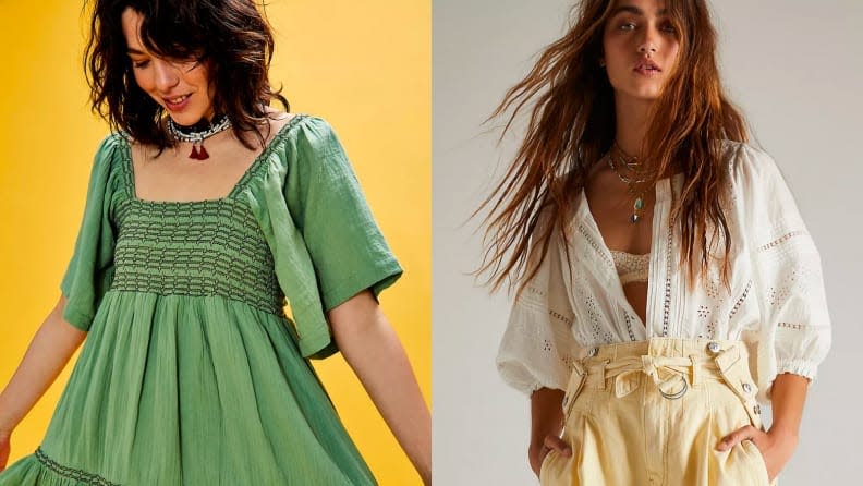 Bohemian clothing retailer Free People offers looser fits.