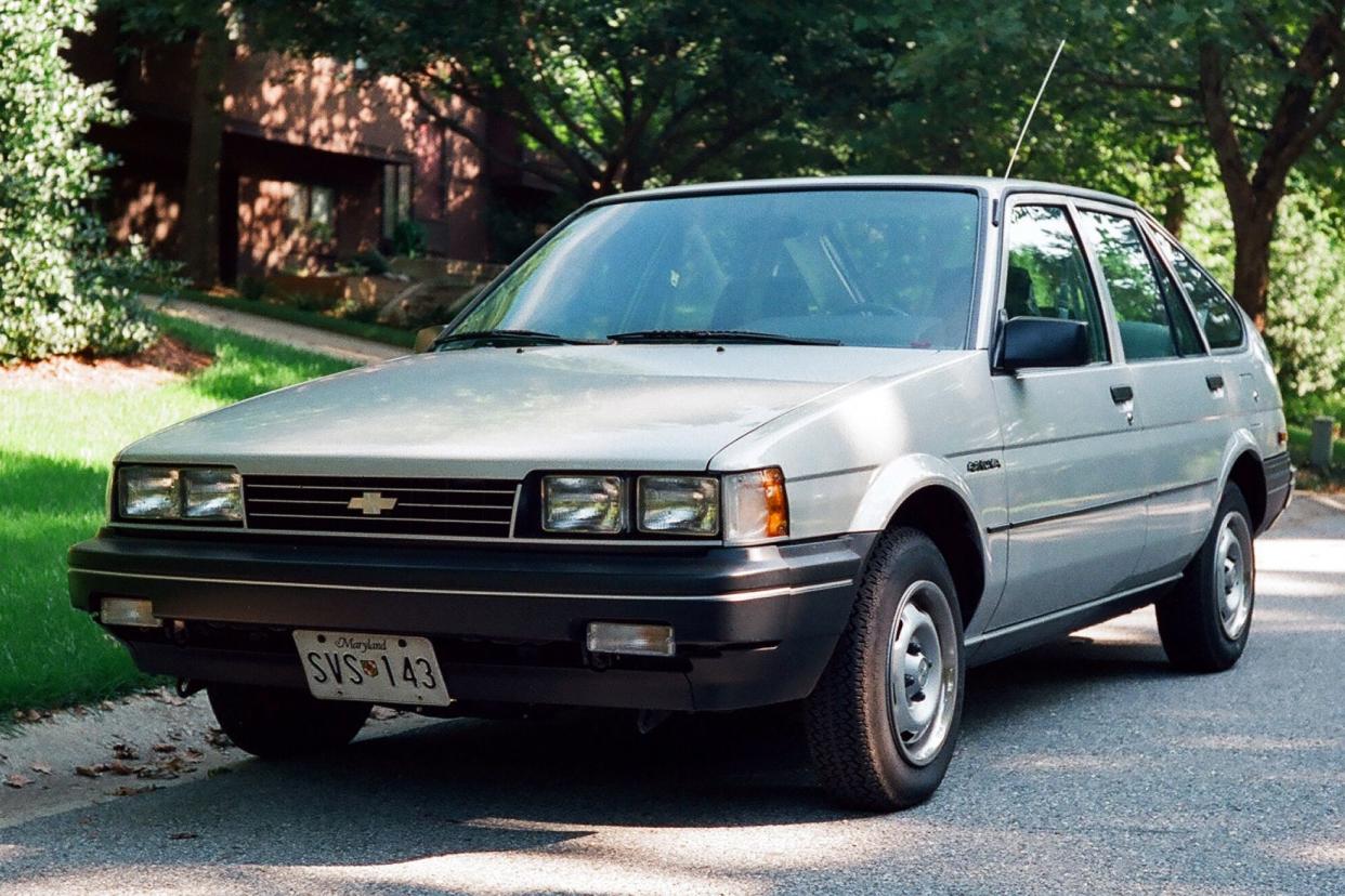 The 1988 Chevy Nova was built at California’s NUMMI plant, a joint venture with Toyota. The Nova was really a rebadged AE82 Corolla.