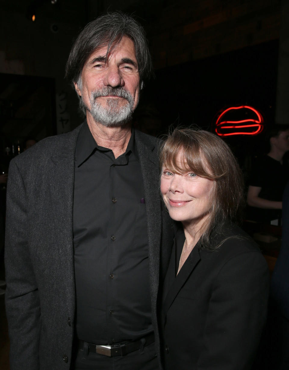 Jack Fisk and Sissy Spacek attend the after party for the Knight Of Cups Premiere on March 1, 2016 in Los Angeles, California.&nbsp;