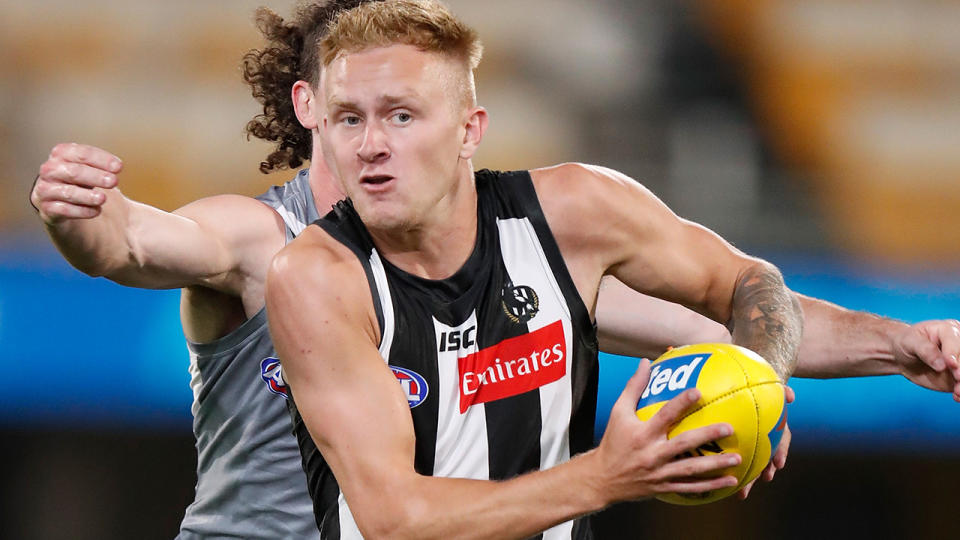 Jaidyn Stephenson will play for North Melbourne next season after Collingwood sent the midfielder away in a surprise trade. (Photo by Michael Willson/AFL Photos via Getty Images)