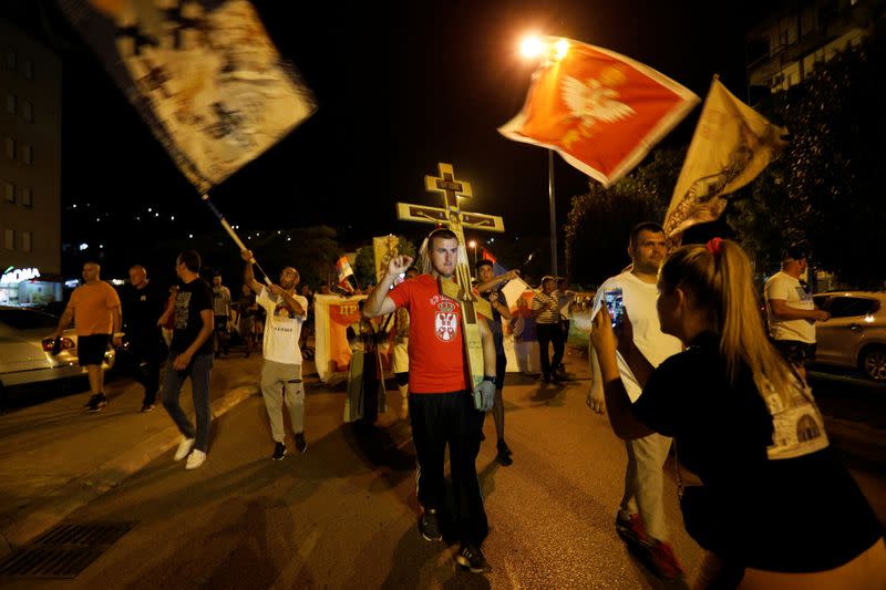 Rally ahead of general election in Podgorica