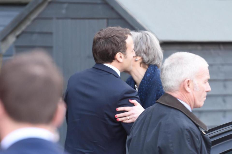 The leaders greet one another in Maidenhead (Jeremy Selwyn)