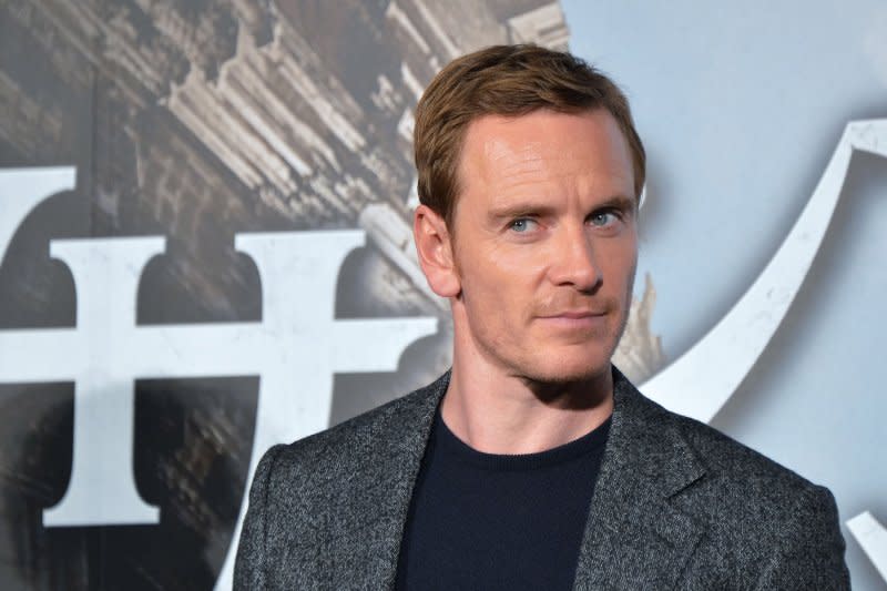 Actor Michael Fassbender attends the stage greeting for the film "Assassin's Creed" in Tokyo, Japan on February 15, 2017. Photo by Keizo Mori/UPI