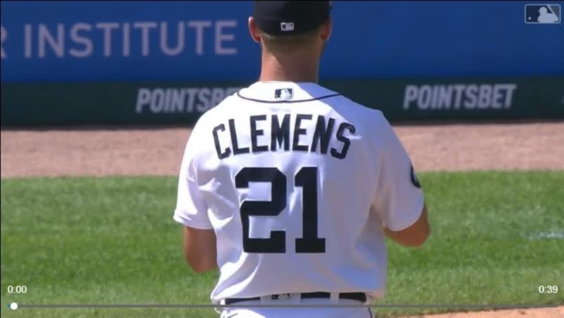 克萊門斯（Kody Clemens）客串投手。（圖／翻攝自MLB推特）