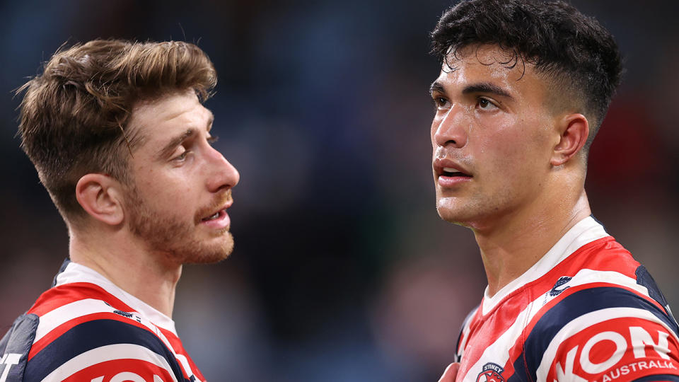 Joseph Suaalii was in the NSW State of Origin squad in 2022, but has elected to play for Samoa at the World Cup. (Photo by Mark Kolbe/Getty Images)