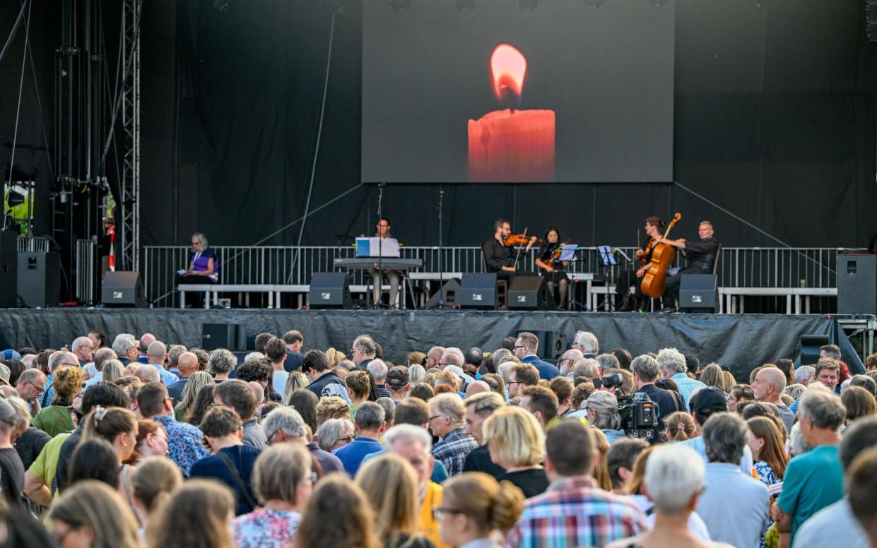 A memorial service was held for the victims in Solingen