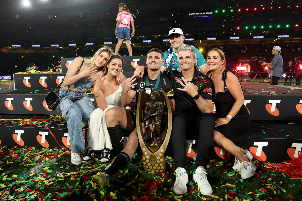 Nathan Cleary and his family.