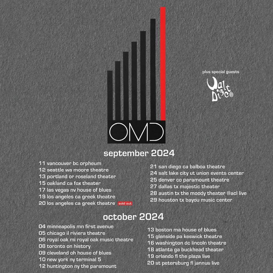 omd 2024 north american tour dates poster