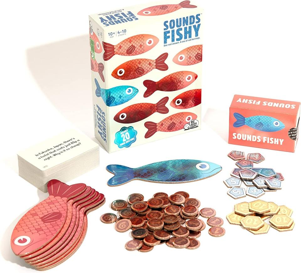 Sounds Fishy: The Fast-Thinking, Bluffing Family Board Game for Kids