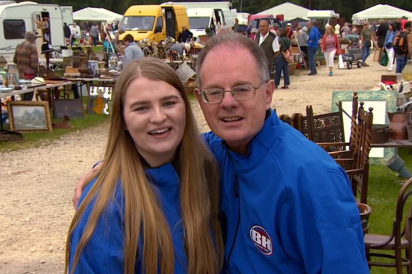 Hannah and Trevor on the blue team