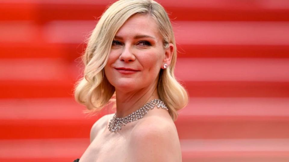 Kirsten Dunst attends the "Killers Of The Flower Moon" red carpet during the 76th annual Cannes film festival