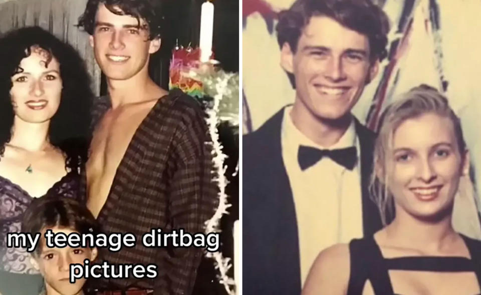 Two throwback photos of Karl Stefanovic as a teenager 