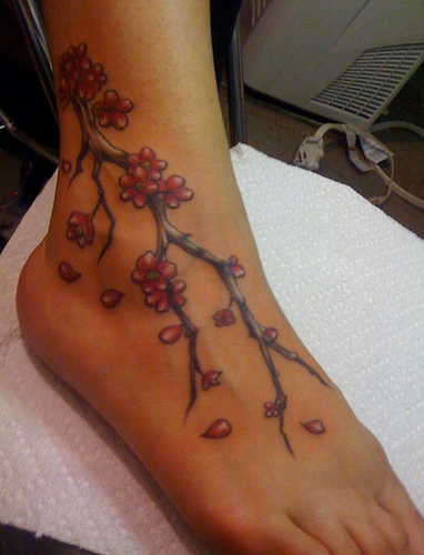 tattoo on foot