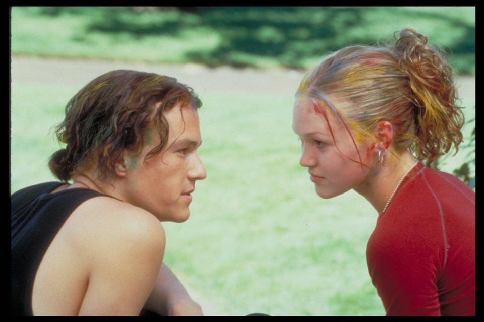 With Julia Stiles in 10 Things I Hate About You (Touchstone)