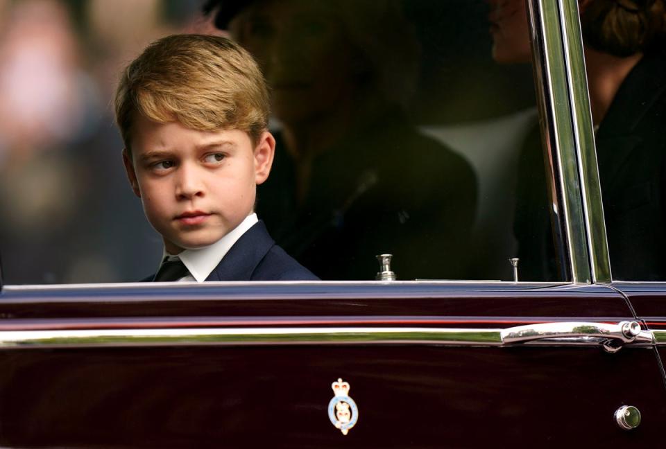 It’s thought Prince George will be a pageboy (PA)