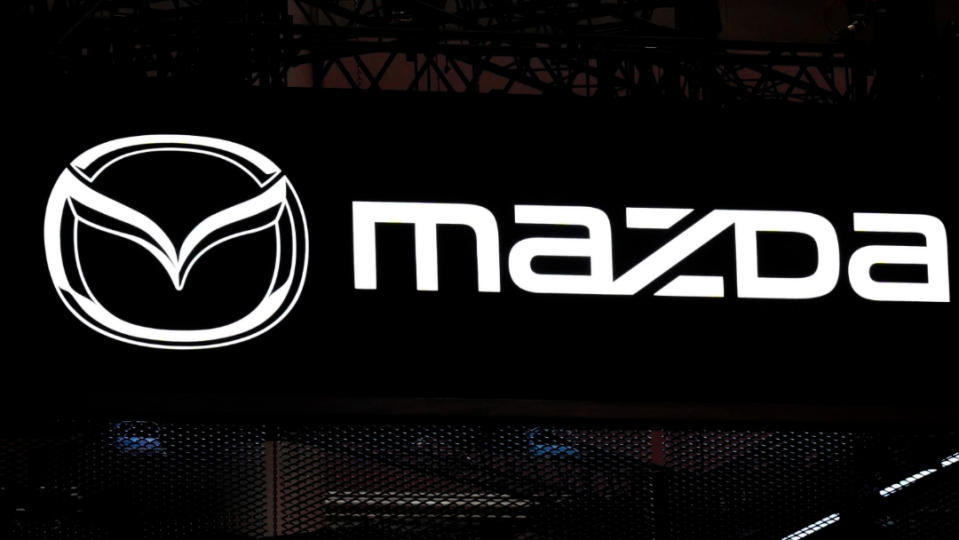 馬自達（Mazda）的商標。美聯社