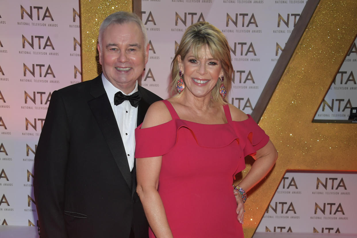 LONDON, ENGLAND - JANUARY 28:  Eamonn Holmes and Ruth Langsford attend the National Television Awards 2020 at The O2 Arena on January 28, 2020 in London, England. (Photo by David M. Benett/Dave Benett/Getty Images)