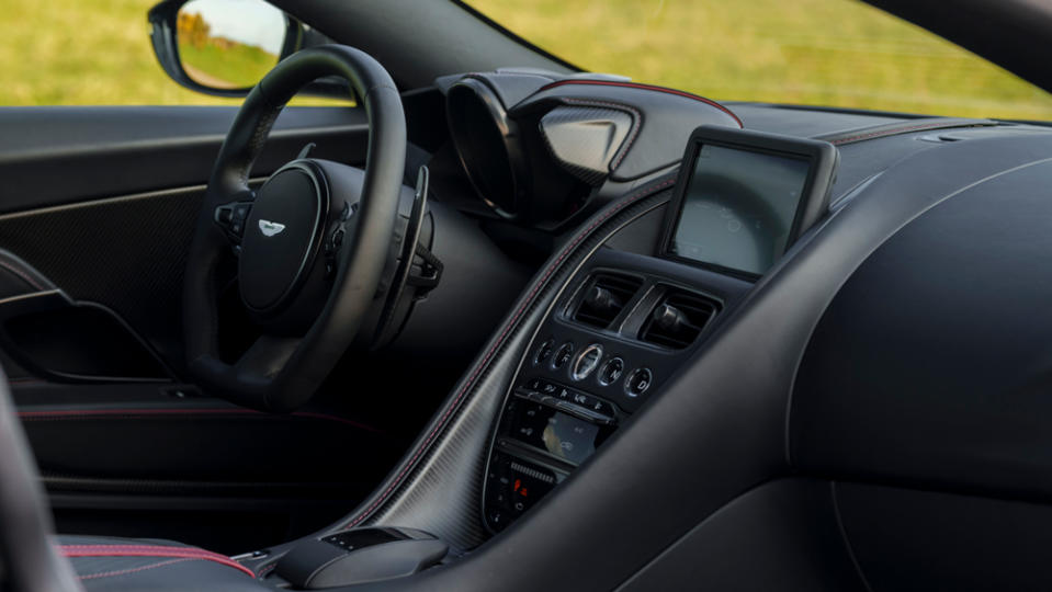 The interior of the Aston Martin DBS 770 Ultimate.