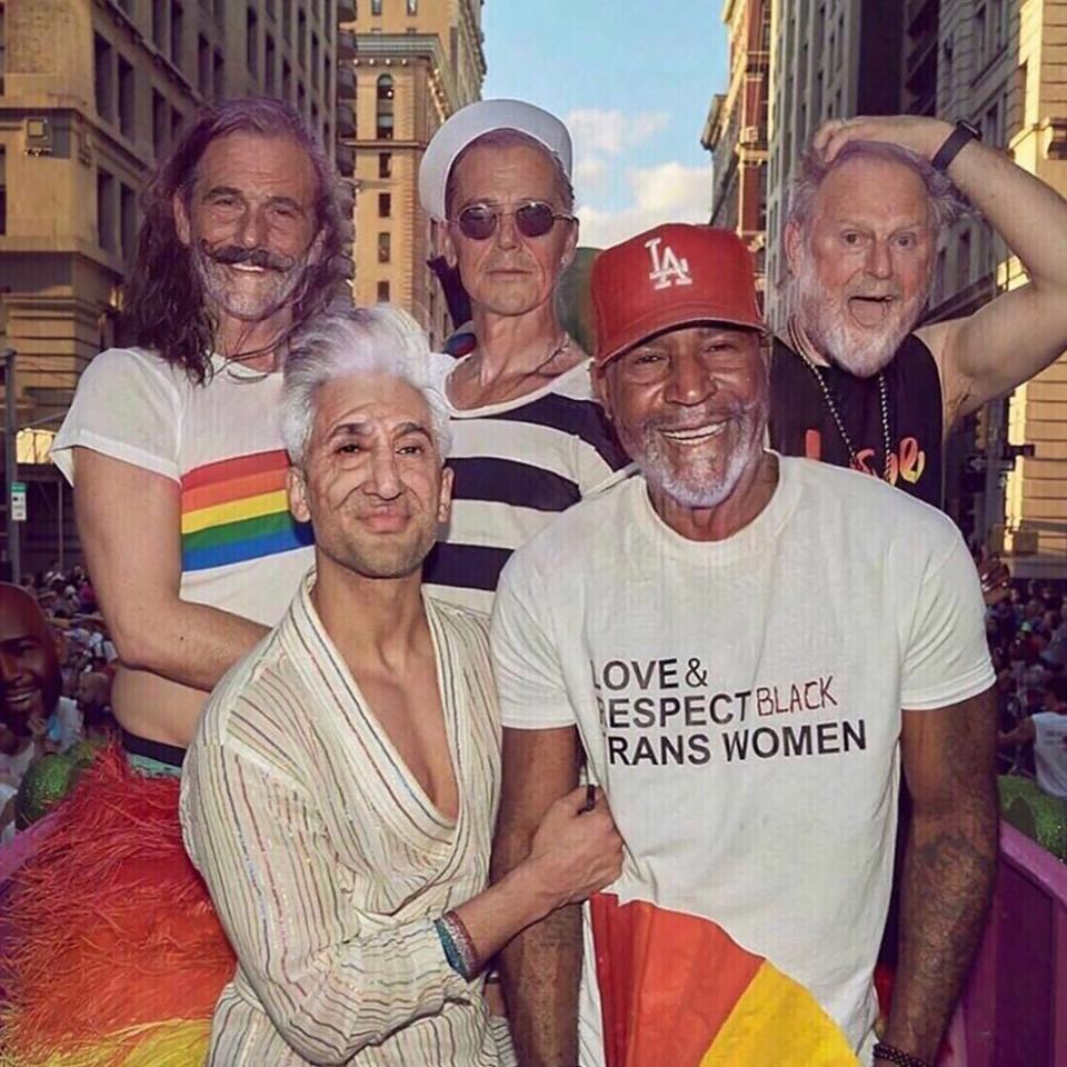 <em>Queer Eye</em>'s Bobby Berk playfully captioned his FaceApp group post with the hashtag "#nomakeup," then sweetly ended his note by asking his followers to, "Tag your besties that you’ll grow old with ♥️." 