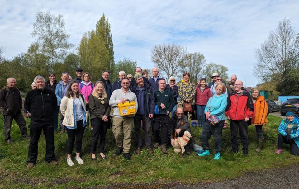 Northwich Guardian: Northwich River Heroes volunteers at the group's official launch on Saturday, April 20