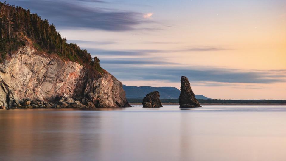 rock formation ocean seascape